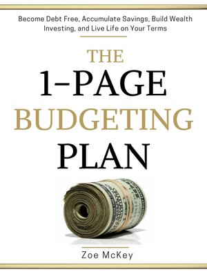 cover image of The 1-Page Budgeting Plan